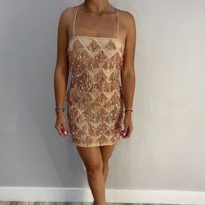 Rose Gold Sequin Sparkly Dress